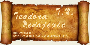 Teodora Medojević vizit kartica